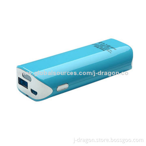 4,400mAh portable power bank with LED light